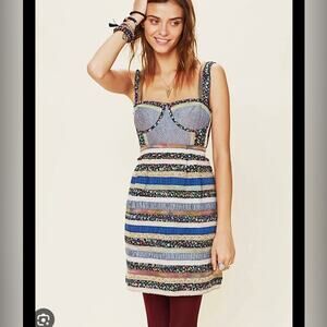 FREE PEOPLE New Romantics patchwork dress 0